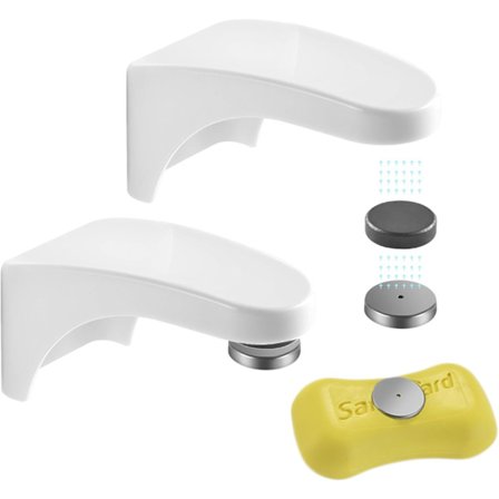 Pieces Magnetisk Sæbeholder Uden Boring, Magnetisk Vægmonteret til Badeværelse og Køkken