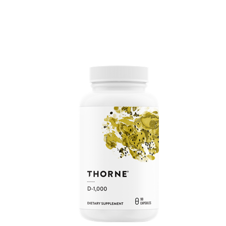 Thorne Research Inc. D-1000 Vitamin D3 90 kapsler