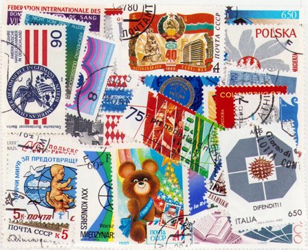 Symboler/logoer - Frimærkepakke - Stemplet