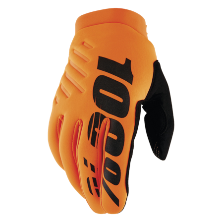 Guantes de Cross 100% Brisker Naranja XL