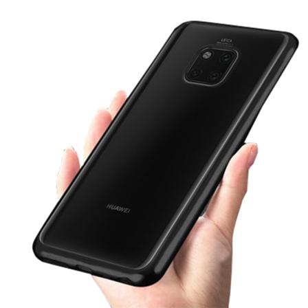 Stilig silikondeksel (elektroplettert) - Huawei Mate 20 Pro Svart