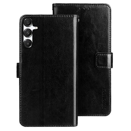 IDEWEI Stand Case til Samsung Galaxy A36 5G/A56 5G med Crazy Horse tekstur læder telefoncover