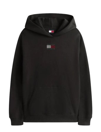 Tjw Rlx Party Flag Hoodie Ext Black Tommy Jeans