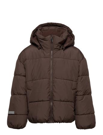 Jacket Pamela Puffer Fôret Jakke Brun Lindex