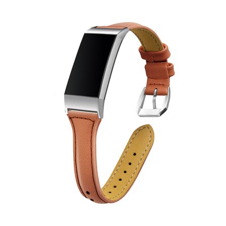 Läderarmband Petite till Fitbit Charge 3 & 4 - Brun | Armband Från Yedi