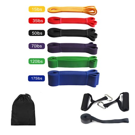 Latex Stretch Resistance Band Expander Elastiska band för Sport Pull Up Assistance Band Hemträning Pilates Gym Utrustning