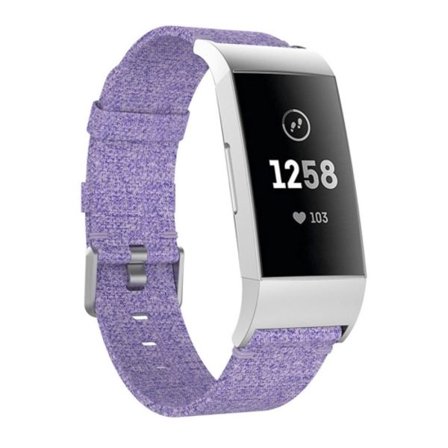 Vävt Vanvas Nylon watch för Fitbit Charge 3