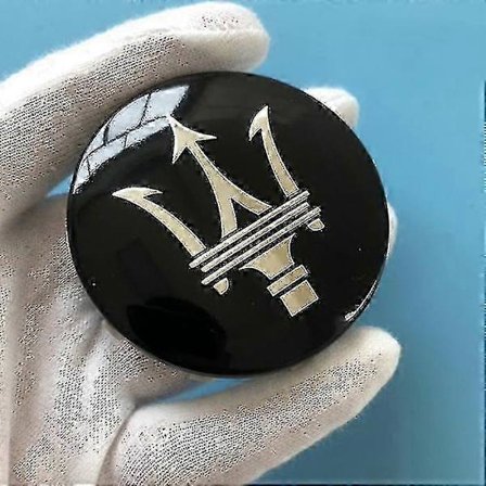 Maserati Hjulkapsel Senterdeksel 60mm for Ghibli Levante Geberit President - Svart 4 stk