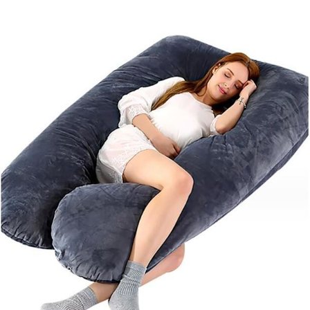 Graviditetsstøttende U-formet Pute for Sidensoving