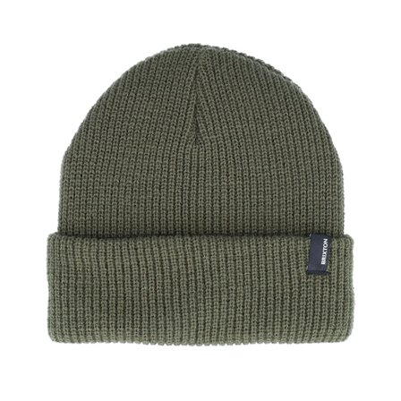 Brixton - Zelená cuff Beanie - Heist Beanie Military Olive Cuff @ Hatstore