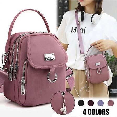 Mini skuldertaske til damer, håndtasker, messenger taske pink