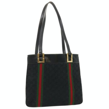 Gucci Vintage, Pre-owned Shoulder Bag Zwart, Dames, Maat:ONE Size,leer
