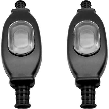 Strømbryter for ledning, 2 250V vanntette ledningsbrytere, IP65 støvtett og vanntett ledningsbryter, egnet for transformatorer til belysningsarmaturer