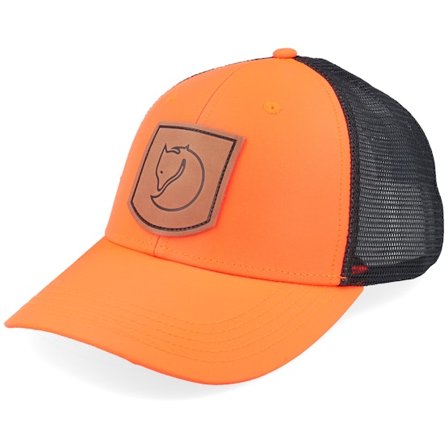 Fjällräven - Orange trucker Cap - Värmland Cap Safety Orange/Black Trucker @ Hatstore