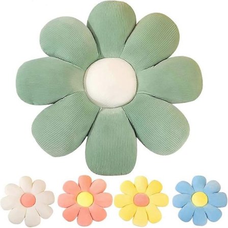 Tusenfrydblomstformet pyntepute Søt gulvpute Sittepute Blomsterpute Tusenfryd rominnredning Blomstergulvpute for lesing