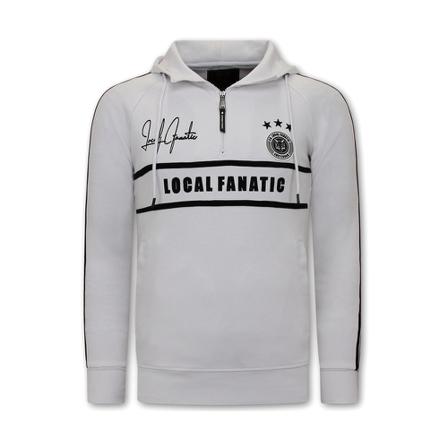 Local Fanatic - Hood Tröjor - Vit - Herr - Storlek: Xl, Herr, Storlek: XL