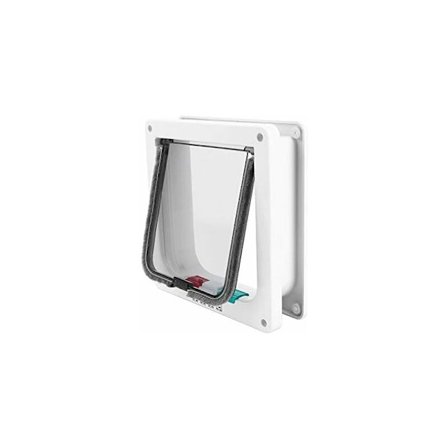 Dør til kæledyr, 4-vejs låsbar kattelem, magnetisk hund og kattebarriere, smart kæledyrsbarriere, automatisk lås, hund og kattelem til vindue og 