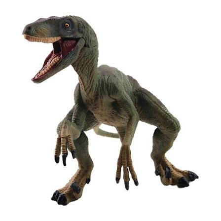 Mini Solid Raptor Dragon Simuleret Dinosaur Model Sjov Dinosaur Statue Statisk Dragon Legetøj Til Børn Desktop Pynt (grøn)