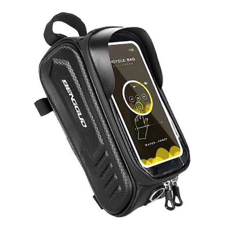 BENGGUO BG-0828 Vandtæt Cykeltaske med Touchskærm EVA Hård Skal Cykel Toprør Taske (Type B)