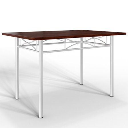 Matgrupp, 5 delar, kastanj, metall och MDF