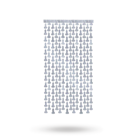 Glitterati - Disco Penis Foil Curtains - Vuxen.se - Roliga prylar för svensexa, möhippa och fester