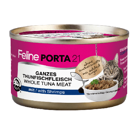 Porta21 - Feline Tunfisk med reker 90 g - Katt - Kattefôr & kattemat - Våtfôr og våtmat - ZOO.no