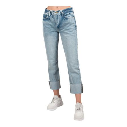 Frame, Lprwc 385 LE Piper Wide Cuff Jeans Rclk Blauw, Dames, Maat:W29