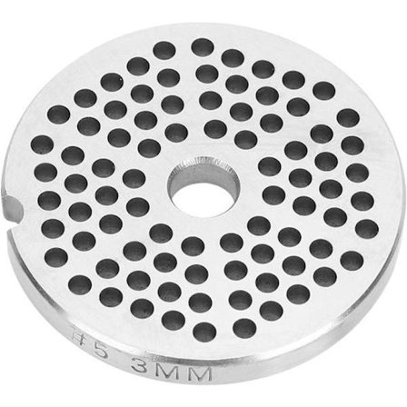 Köttkvarnsplatta i rostfritt stål (3 mm)