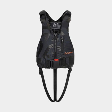 Hudson flytväst 50N svart Junior, 30 - 50 kg (X-Small / Small)