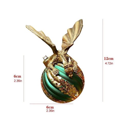 Gyllen Drage Ornament Kule Bil Henger For Juletre Jul Ferie Dekorasjon Gaver Auto Henger Bil DekorBY