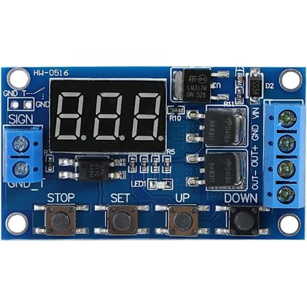 DC 5V-36V Timer Modul Trigger Syklus Forsinkelse Timer Bryter Slå På/Av Relé Modul med LED-Display