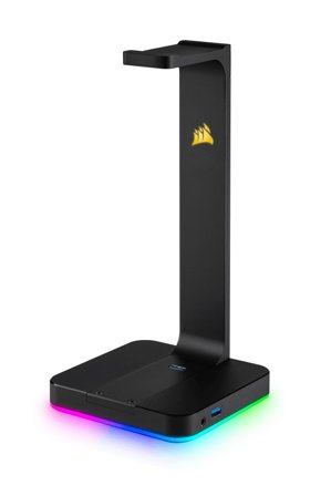 Corsair Gaming ST100 RGB Premium Headset Stand - Lydkort - 16-bit - 48 kHz - stereo - USB 3.1 Gen 1