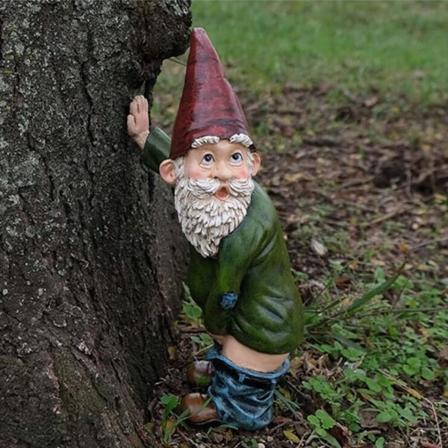 Hagegnomer Ornamenter, Vanntett Harpiks Uhøflig Hagegnom Statuett