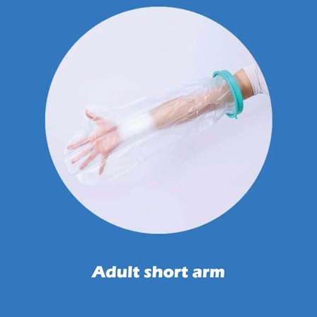 Sininen aikuisten suihkusuoja vedenpitävä tiivistetty kipsisuoja haavasuoja jalkamurtuma käsivarsi suojaava rengashiha