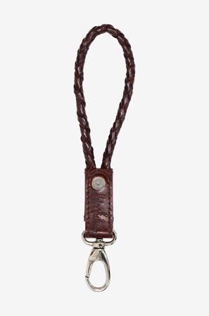 Halvor Bakke - Flettet nøkkelring i skinn - Brun - Pynteting - Fra Homeroom