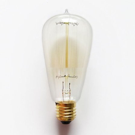 Ampoule Filament - Antik - 40W - E27 - Varm Ljus - 64 mm