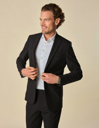 Shaping New Tomorrow - Essential Blazer - Black Check - Regular Fit - Herre - Størrelse S