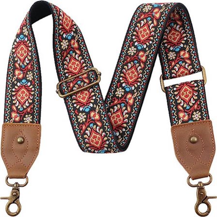 Broderi veskestropp 2" bred krysskropsrem