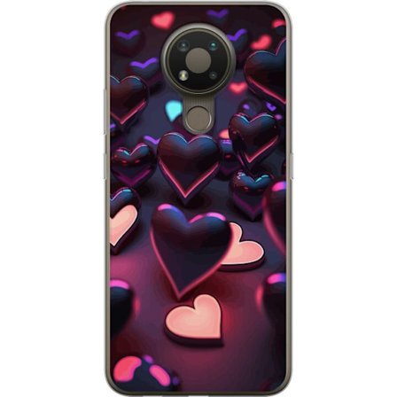 Kompatibel Mobilcover til Nokia Nokia 3.4 Midnatshjerter