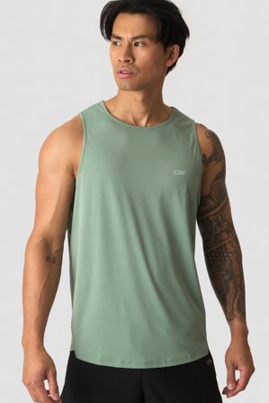 ICANIWILL - Stride Tank top Light Green Moss - Miehet - Treenivaatteet ICIW:ltä