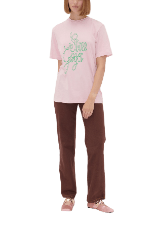 Stine Goya Short Sleeve T-shirt T-shirts Dam Rosa XS