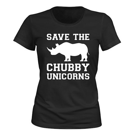 Save The Chubby Unicorns - T-SHIRT - DAME