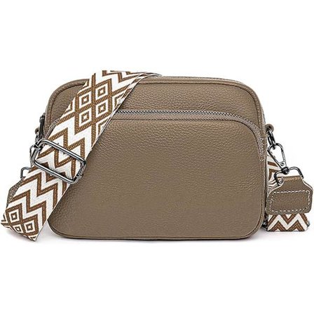 1 st Kvinnors Axelväska, Liten Äkta Läder Messenger Bag för