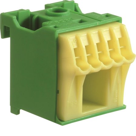 Hager KN06E Jordklemme for skrueløse forbindelser 1 x 16 + 5 x 4 mm², Elfordeling & strømforsyning