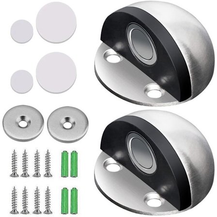 ING Två magnetiska dörrlås förhindrar att man slår i väggar - lämpliga för hem och kontor