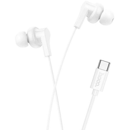 Hörlurar - Hoco In-ear hörlurar med USB-C M114 Vit