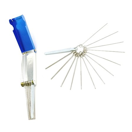 Gör-det-själv metallgitarr reparationsdelar Gitarr Nut Bridge Spårfil Platt sågstänger Spår Filing Set Nålfil Luthier Tool Kit