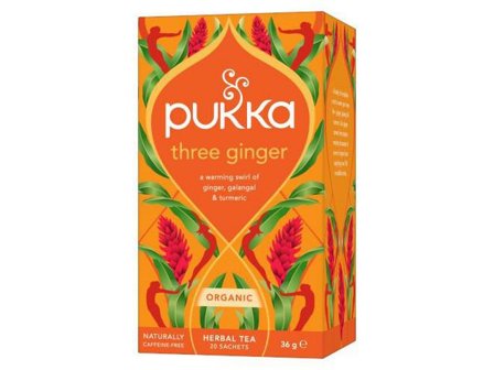 PUKKA Te Örtte Three Ginger 20/fp - Lyreco - Kök och servering - Kaffe och te - Te