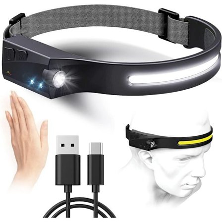 Udendørs ridelygter, viftende induktionslygter (billedefarve), til udendørs camping, eventyr, jagt osv.