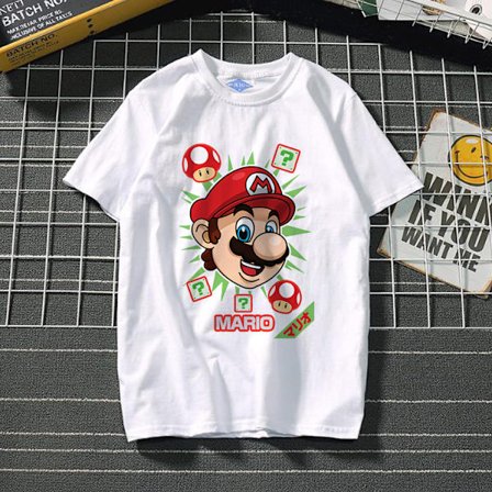 Mario anime perifer T-shirt för män och kvinnor T-shirts 3#